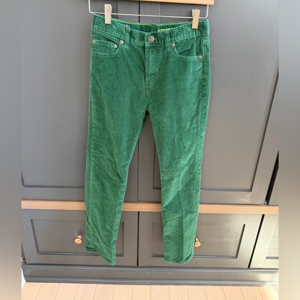 J. Crew | Crewcuts | Green Corduroy Pants | 12